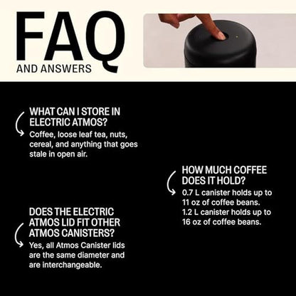 Storage Coffee: Fellow Atmos Electric Vacuum Canister & – Close-up Detail