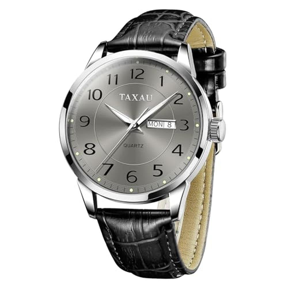 Watches Men: Taxau Classic Adjustable Waterproof Watch – Front View
