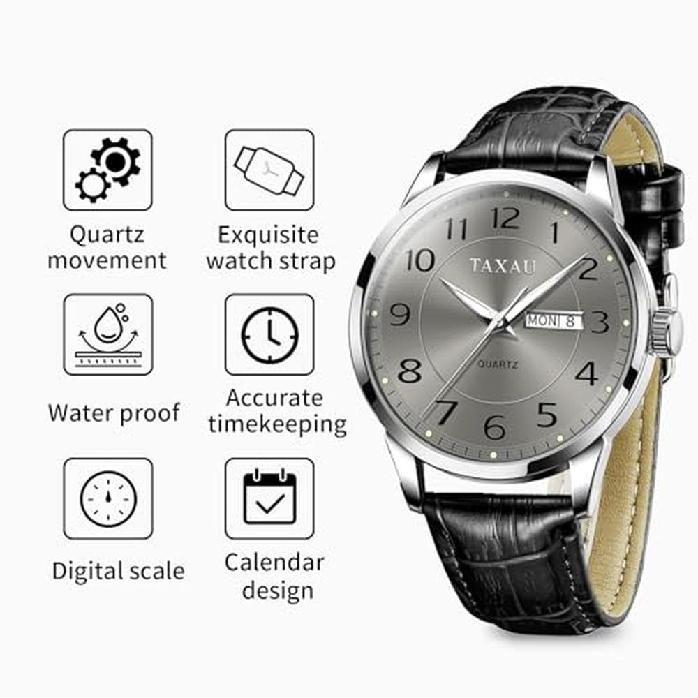 Watches Men: Taxau Classic Adjustable Waterproof Watch – Side View