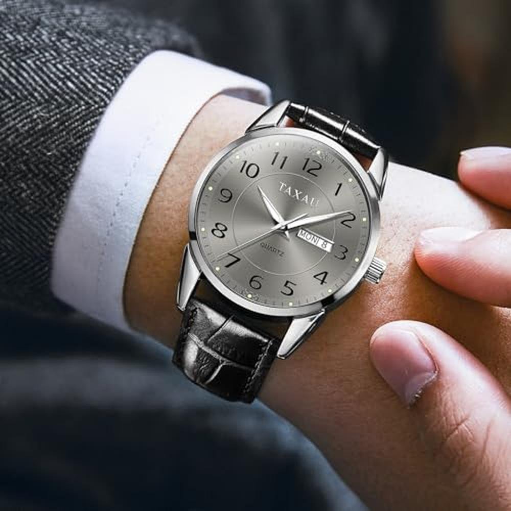 Watches Men: Taxau Classic Adjustable Waterproof Watch – Close-up Detail