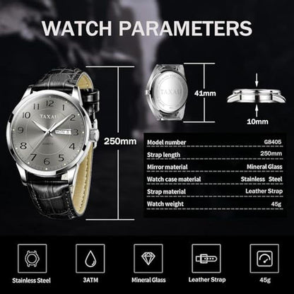 Watches Men: Taxau Classic Adjustable Waterproof Watch – In Use