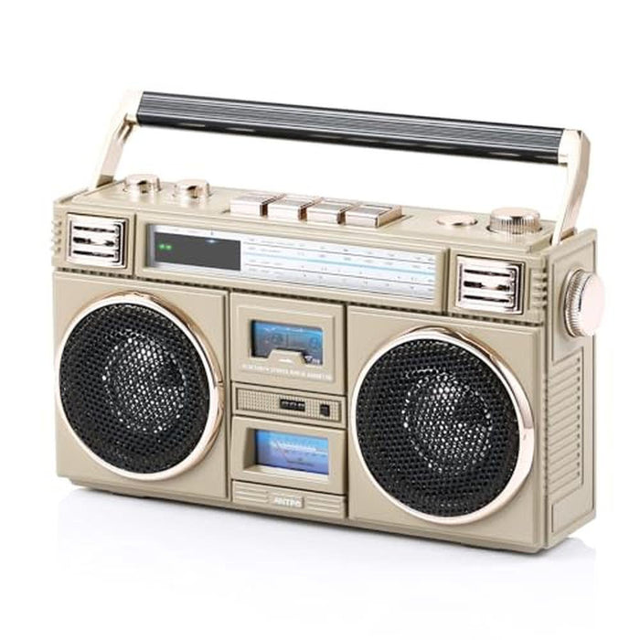 Vintage Speakers: ANTPO Retro Vintage Radio Bluetooth – Front View
