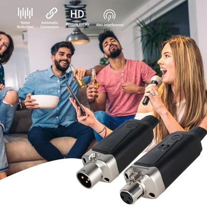 XLR Microphone: Arvitek Wireless Transmitter & Receiver UHF – In Use