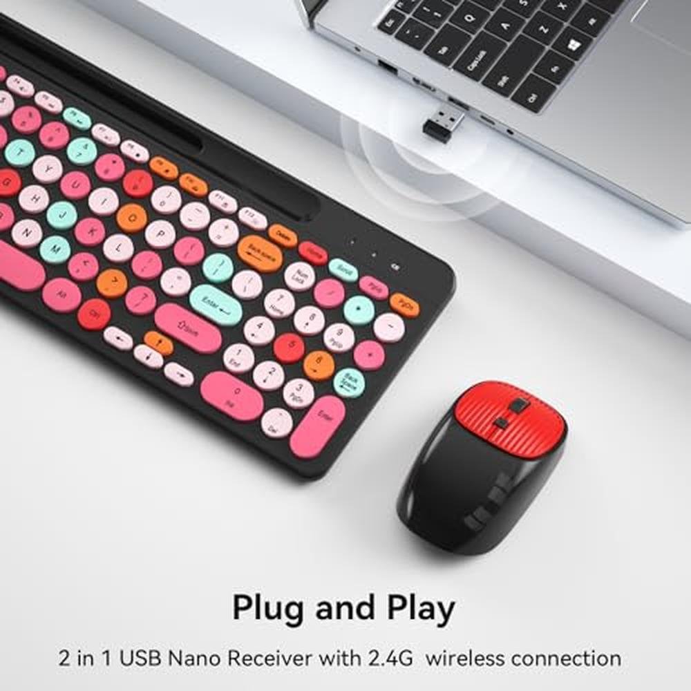 Retro Typewriter Wireless Keyboard – Side View