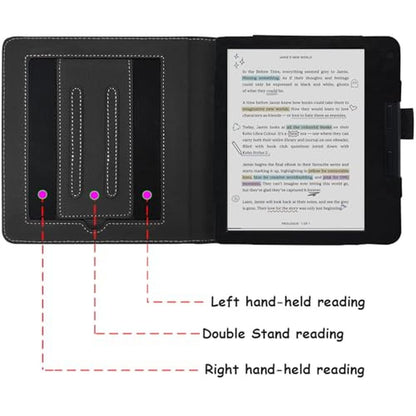 Kobo Libra Double Stand Case: GOVTVA Premium Cover with – Side View