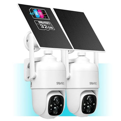 Sovmiku 2C1: 4G LTE Cellular Security Camera Wireless – Front View
