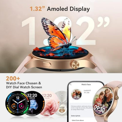 43mm Women's Smart Watch: Premium AMOLED Display – In Use