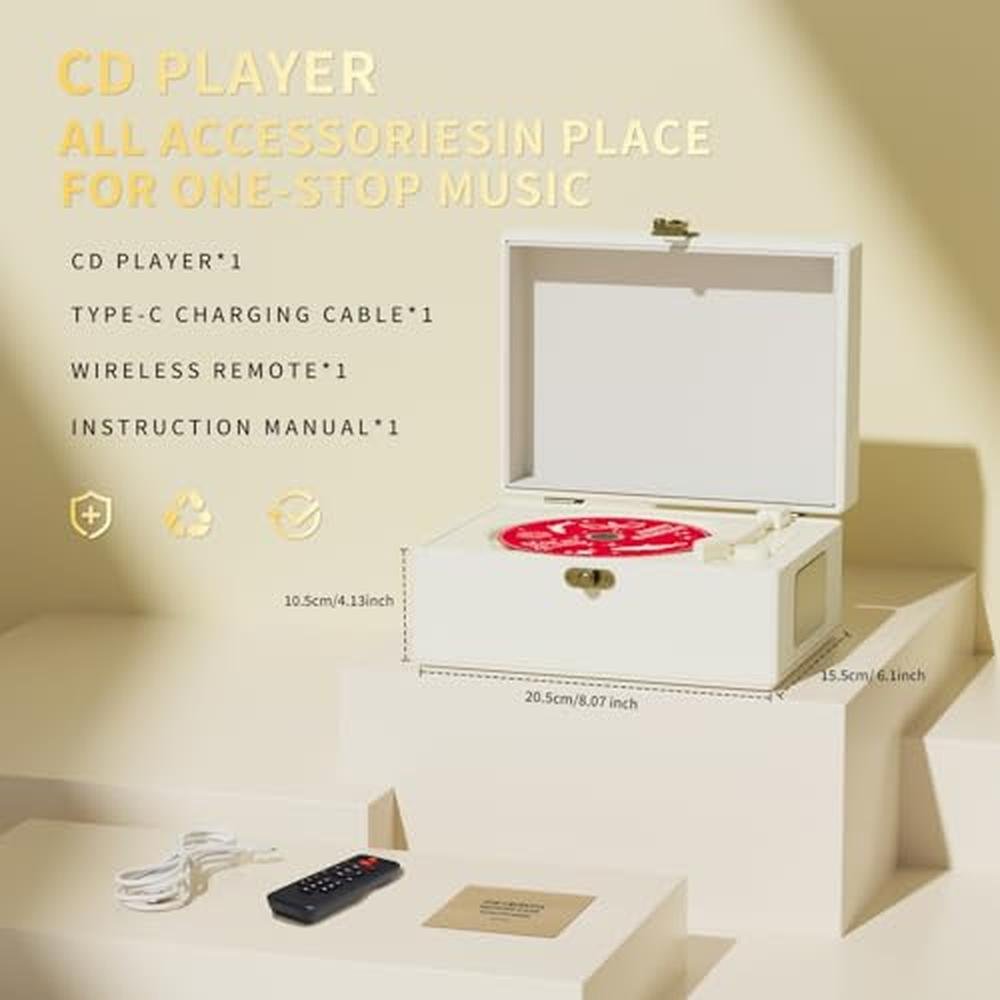 CD Player Yintiny: Yintiny Rechargeable Leather CD Player – Packaging