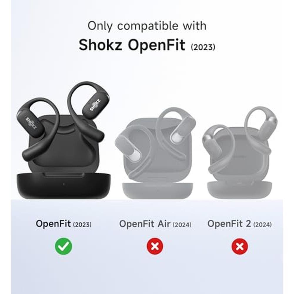 SHOKZ OpenFit Case: SURITCH Shockproof Magnetic Case Cover – Side View