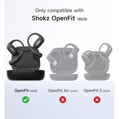 SHOKZ OpenFit Case: SURITCH Shockproof Magnetic Case Cover – Side View