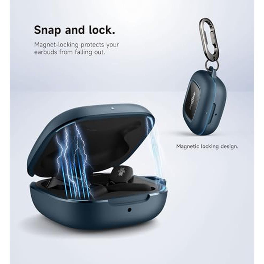 SHOKZ OpenFit Case: SURITCH Shockproof Magnetic Case Cover – Close-up Detail