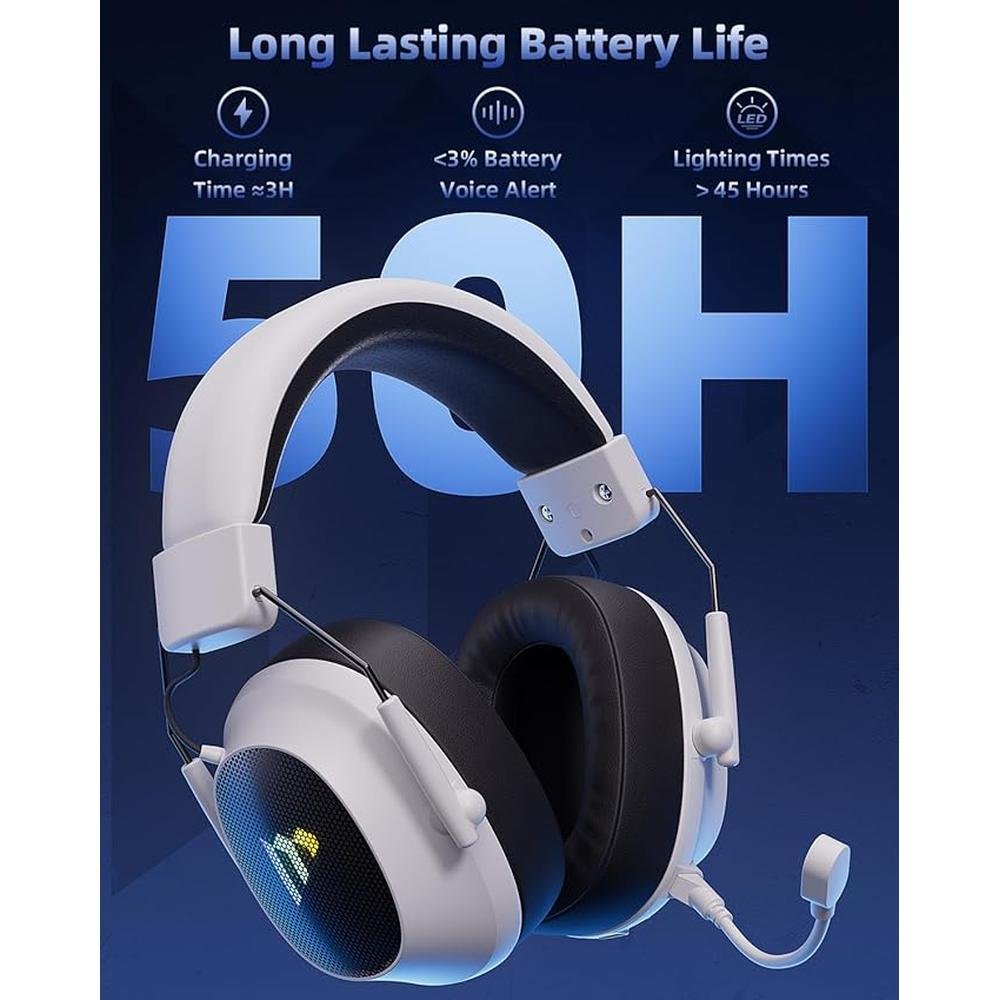 Mytrix Tac Master 2.4GHz Wireless Gaming Headset with Noise – Close-up Detail