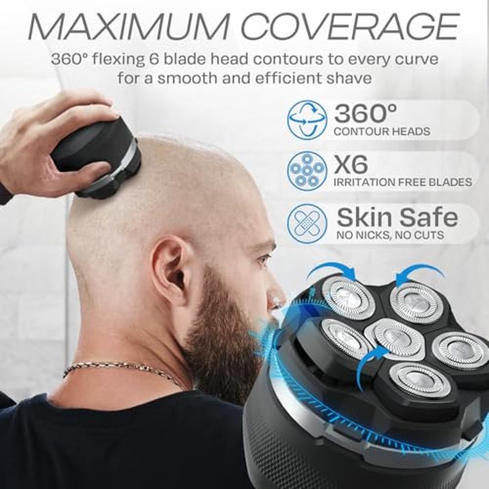 Head Shavers: Hummingbird MK3 Mens Head Shaver Detachable – Side View
