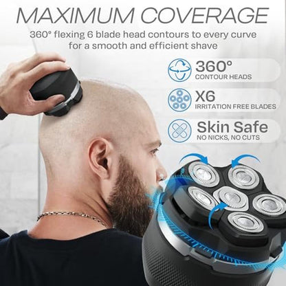 Head Shavers: Hummingbird MK3 Mens Head Shaver Detachable – Side View