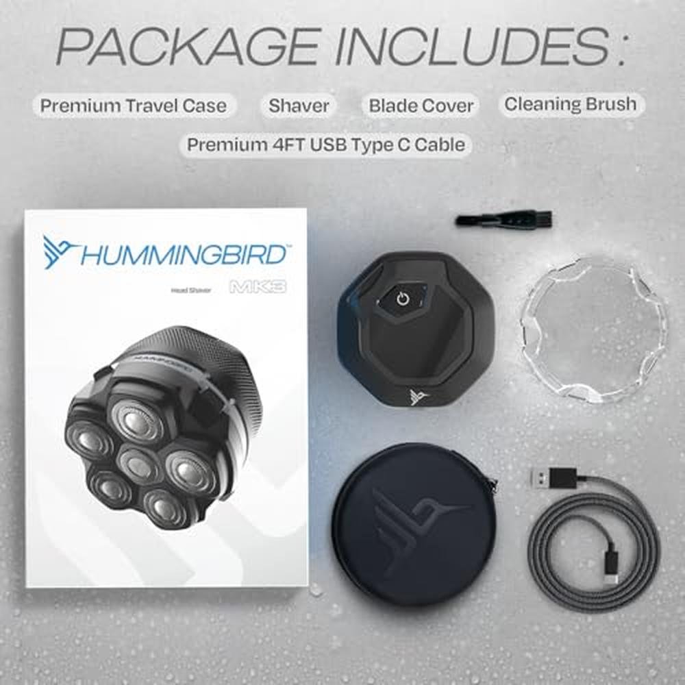 Head Shavers: Hummingbird MK3 Mens Head Shaver Detachable – Packaging