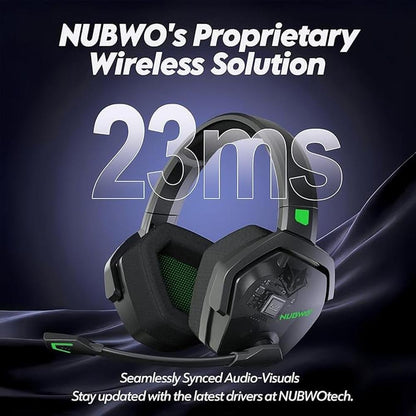 NUBWO G06 Dual Wireless Gaming Headset with Microphone for – In Use