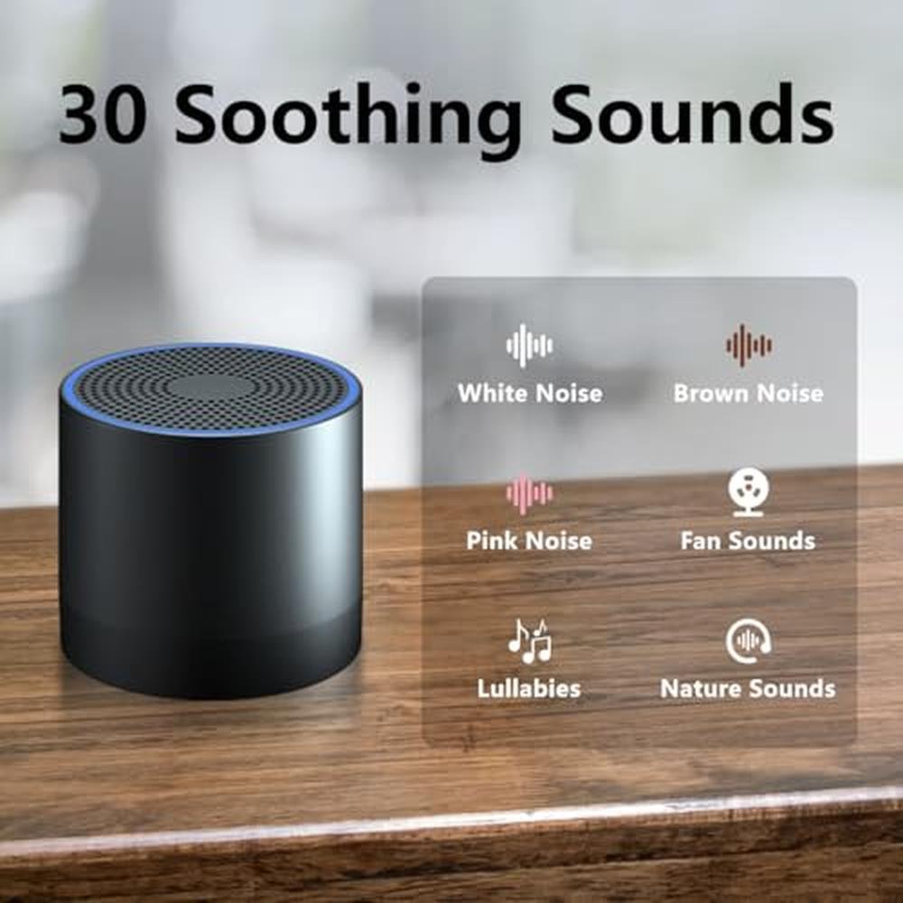 Machine Noise: Portable Mini White Noise Machine with 30 – Side View