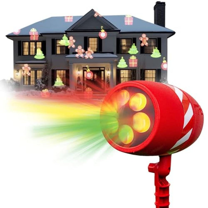 Christmas Star: Star Shower Side Show LED Projector – Front View