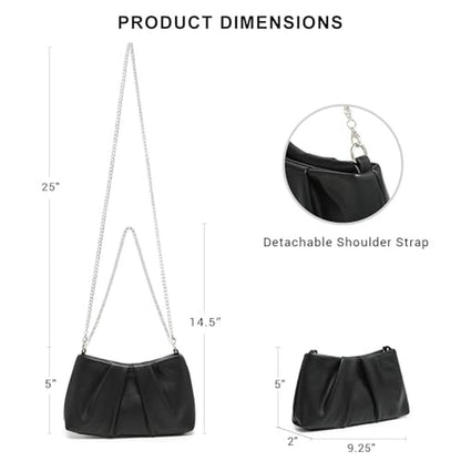 Dasein Elegant Pleated Evening Bag – In Use