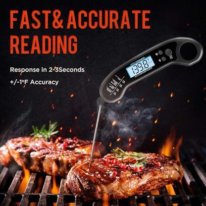 Thermometer Meat: Digital Instant Read Meat Thermometer for – Side View
