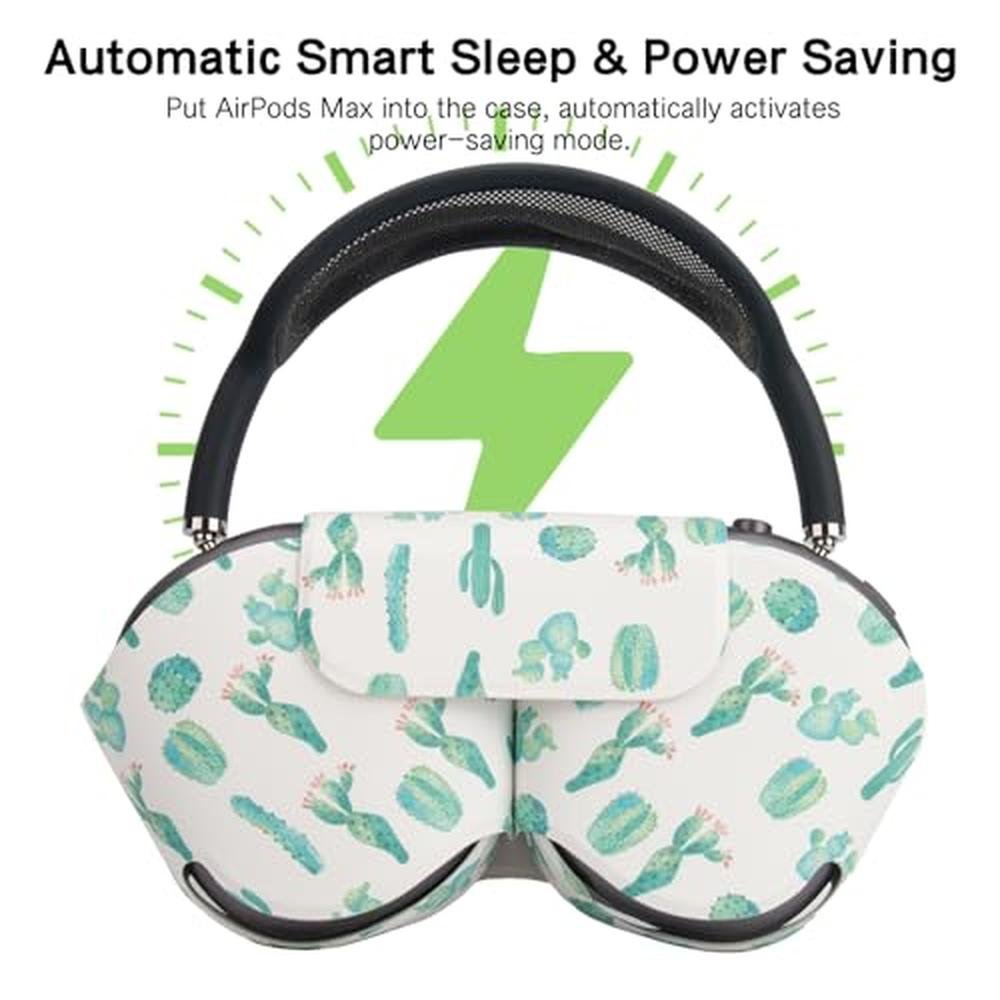 Case AirPods Max: Smart Case Holder Sleep Mode Compatible – Side View