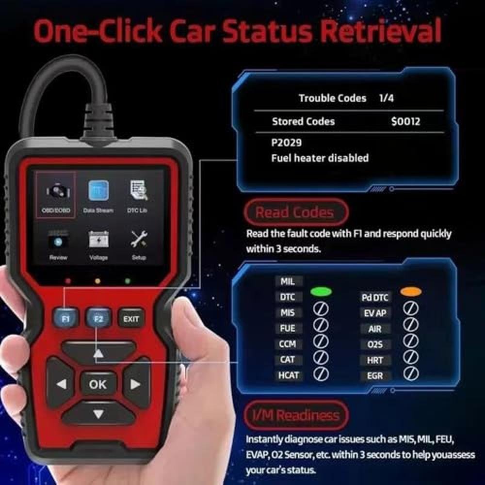 Diagnostic Tool: V519 OBD2 Scanner Live Data Professional – Close-up Detail