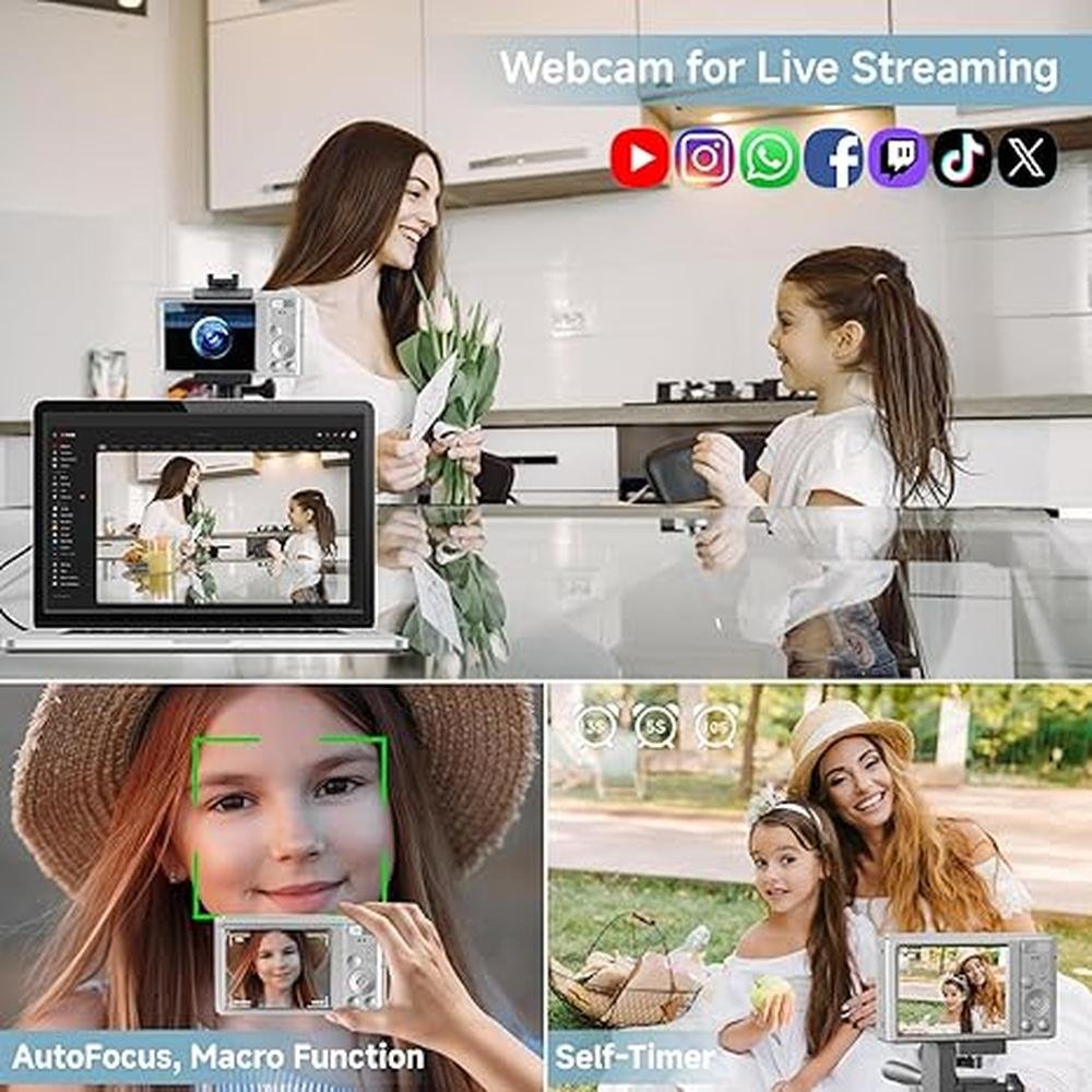 Digital Camera: SMARTKLIK 2025 4K 44MP – In Use