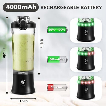 Blender Travel: Swietonic Portable Blender 20oz Electric – In Use