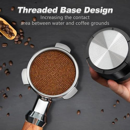 Tamper 53mm: Carrottimes Adjustable Depth Coffee Tamper – In Use