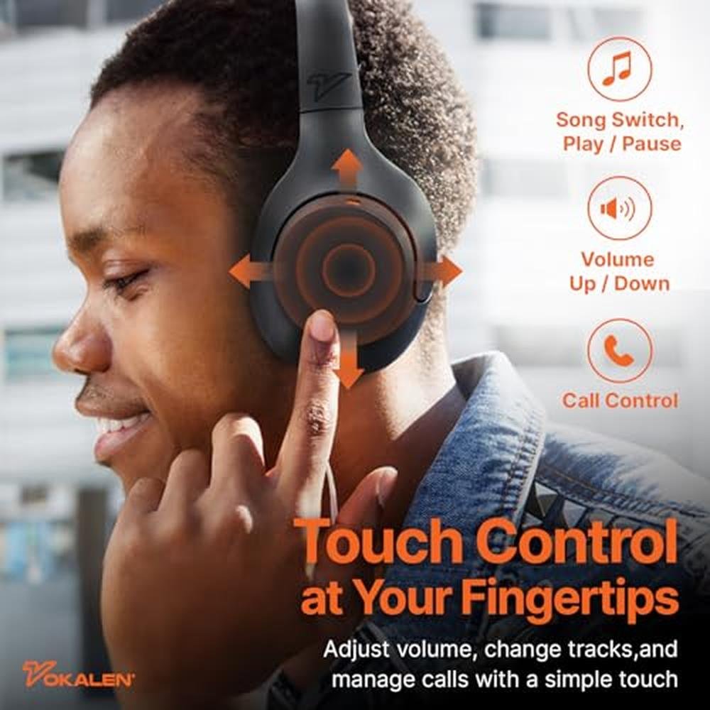 Premium Wireless Bluetooth Headphones – Close-up Detail