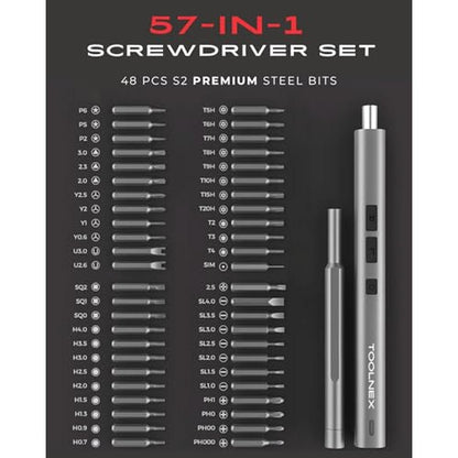 Toolnex Electric: Toolnex Mini 57-in-1 Precision Cordless – Side View