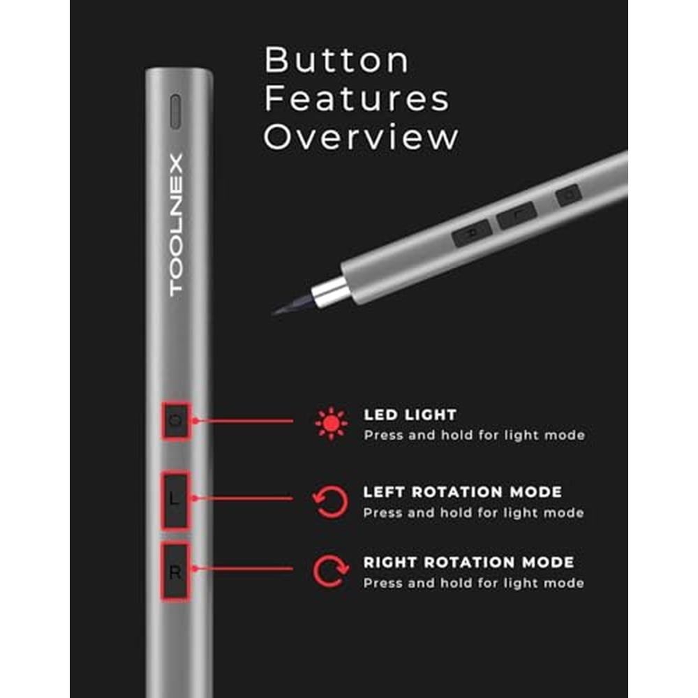 Toolnex Electric: Toolnex Mini 57-in-1 Precision Cordless – Close-up Detail