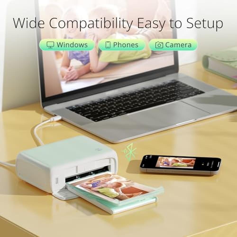 Printer Photo: YOTON 4x6'' Portable Photo Printer with – Side View
