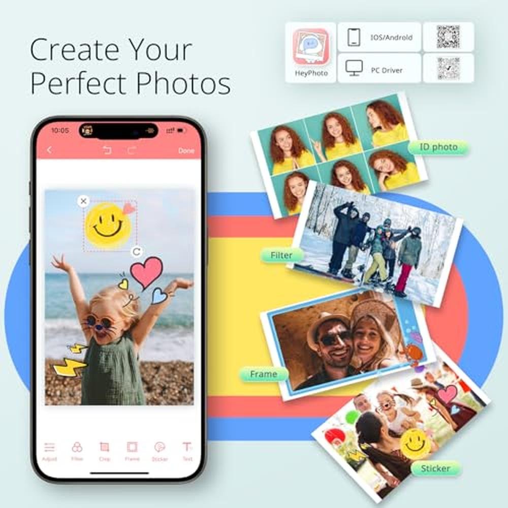 Printer Photo: YOTON 4x6'' Portable Photo Printer with – Close-up Detail