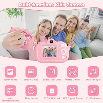 Premium 48MP Kids Digital Camera – Side View