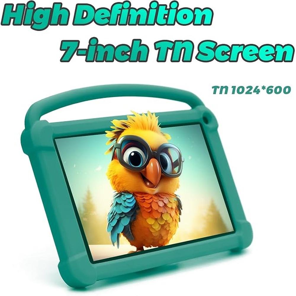 Kids Tablet: 7-Inch Android 12 Tablet for Boys and Girls – Close-up Detail