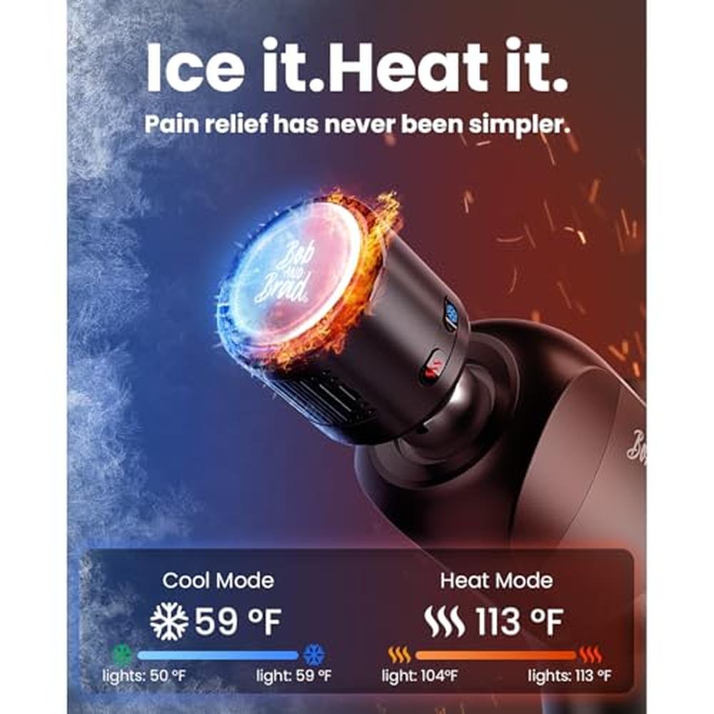 Gun Massage: Bob and Brad X6 Pro Max Deep Tissue Massager – Side View