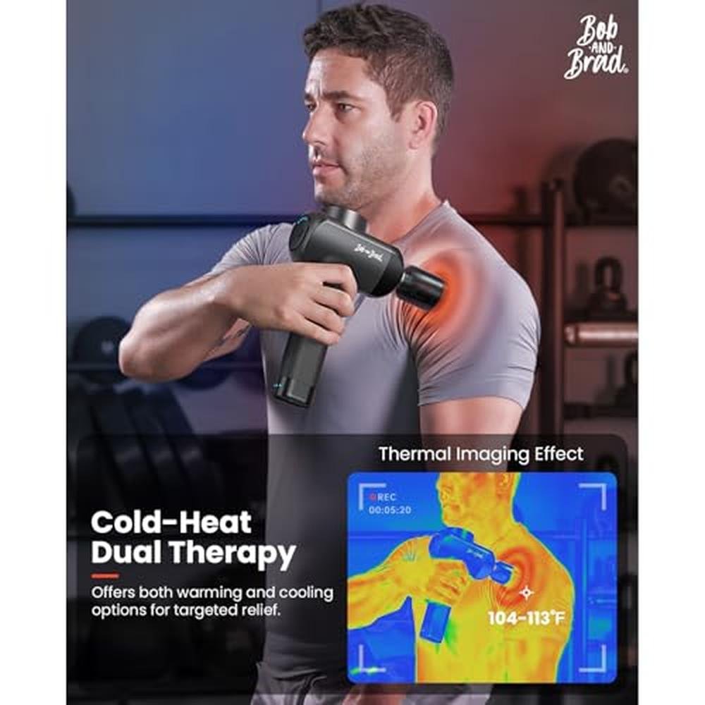 Gun Massage: Bob and Brad X6 Pro Max Deep Tissue Massager – Close-up Detail