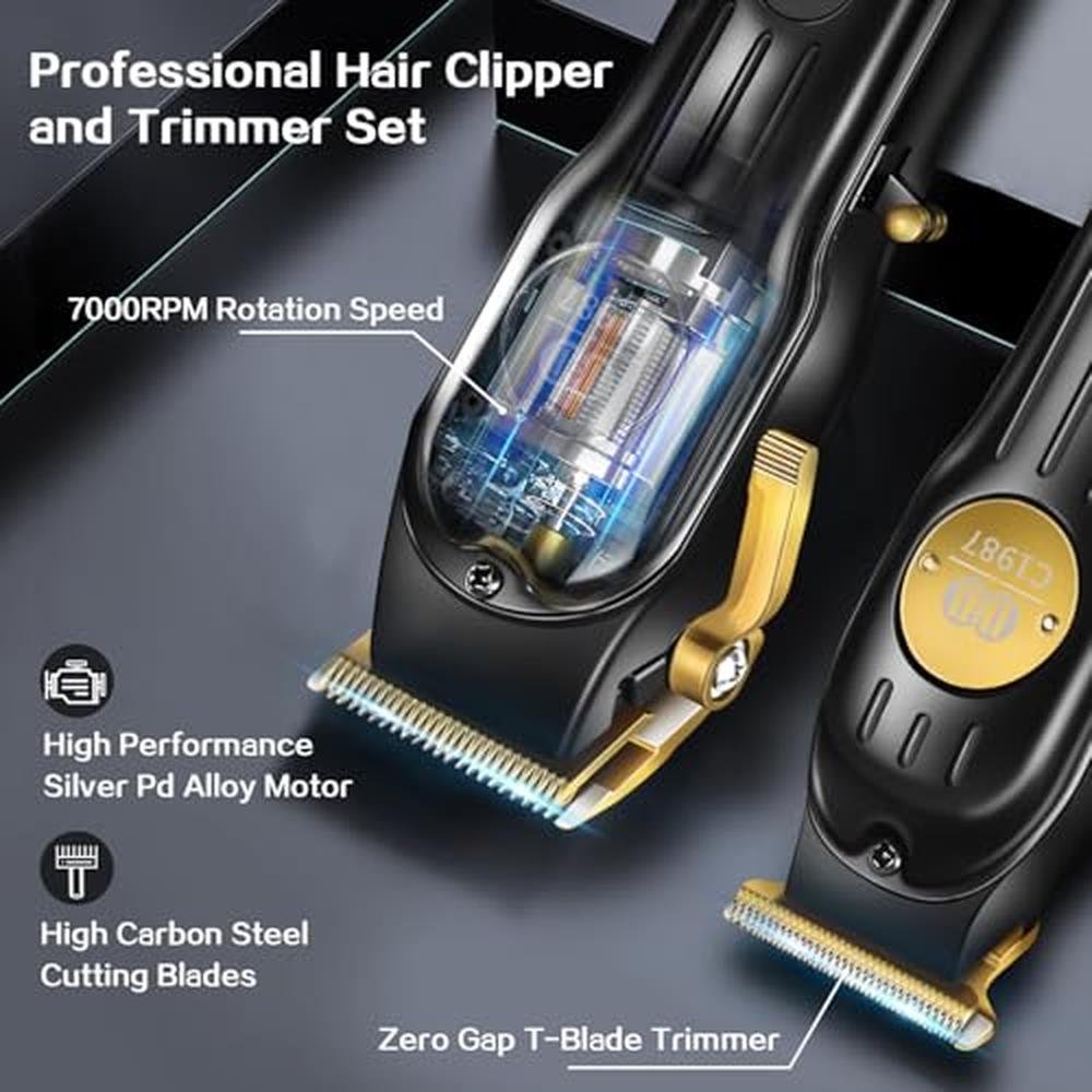 Hair Clippers: Ciicii Mens Hair Clippers and Trimmers Set – Close-up Detail