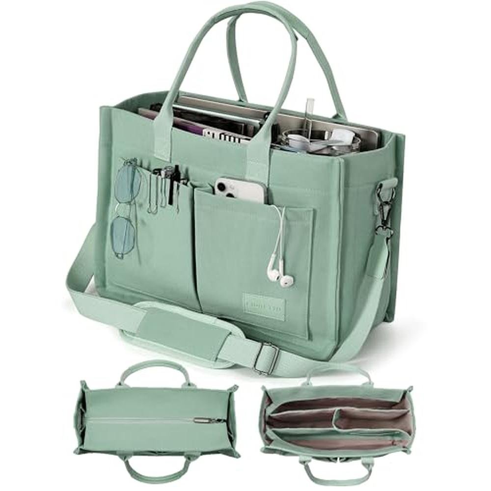 Fioretto Tote Bag: FIORETTO Canvas Tote for Women with – Front View
