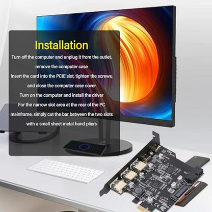 Ports Gowenic: GOWENIC PCIe to USB 3.2 Card with 3 USB A – In Use