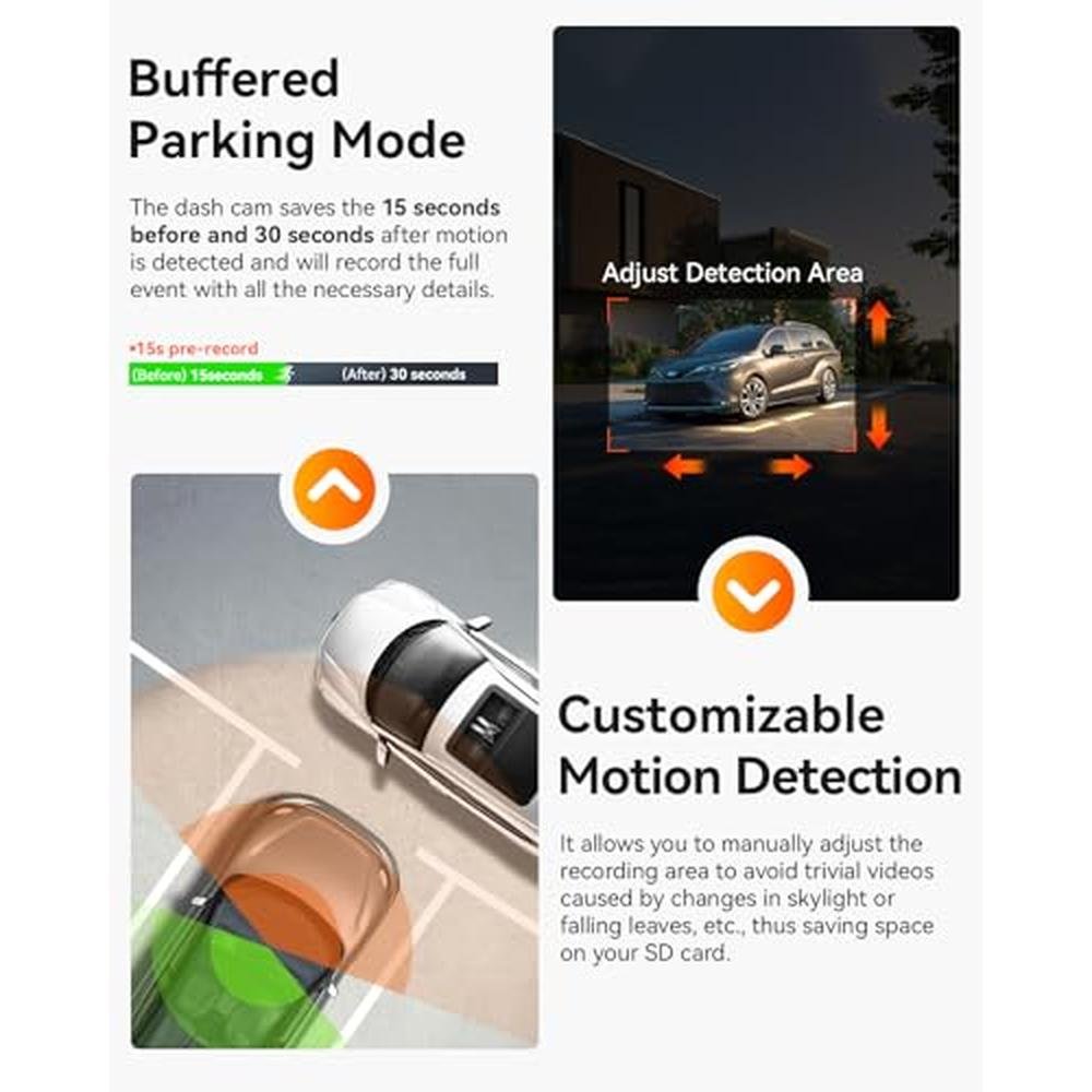 Dash Support: Vantrue N2X 2.7K Dash Cam Front and Inside 5G – Packaging