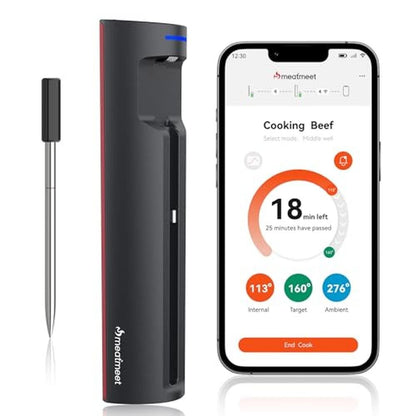 Thermometer Meatmeet: Meatmeet Pro Smart WiFi Wireless Meat – Front View