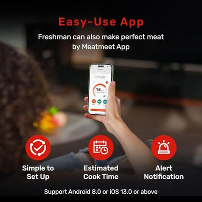 Thermometer Meatmeet: Meatmeet Pro Smart WiFi Wireless Meat – In Use