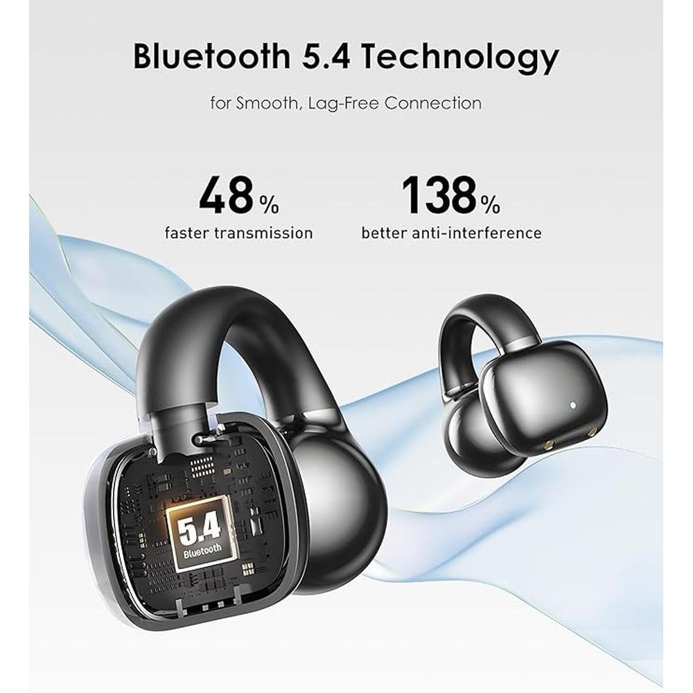 King Lucky Clip on Earbuds Open Ear Wireless Bluetooth 5.4 – Packaging