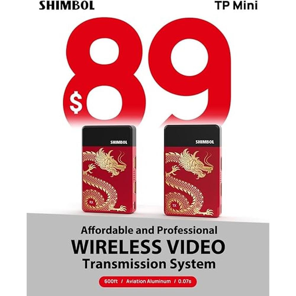 Shimbol Video Transmitter: Shimbol TP Mini Wireless Video – Close-up Detail