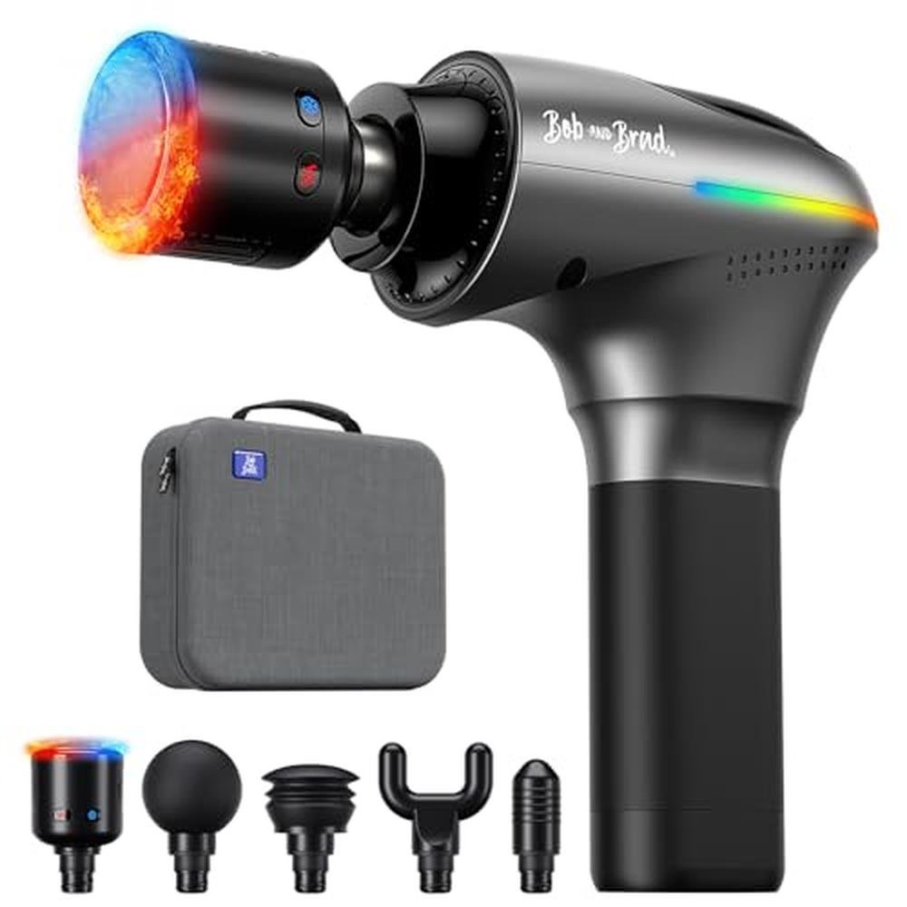 Massage Gun: BOB AND BRAD A2 Pro Professional Percussion – Front View