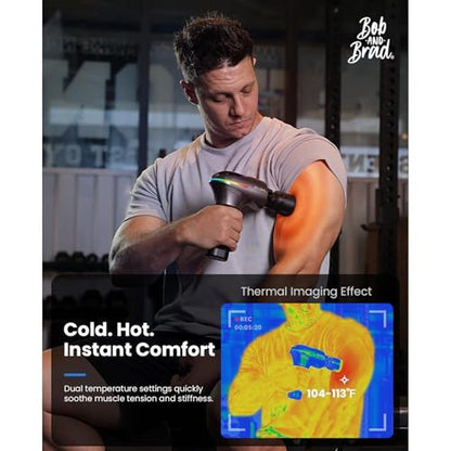 Massage Gun: BOB AND BRAD A2 Pro Professional Percussion – Side View