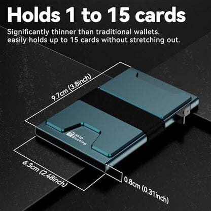 Smart Card Wallet for Men Slim: Minimalist Wallet For Men – Side View
