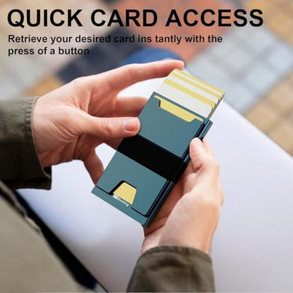 Smart Card Wallet for Men Slim: Minimalist Wallet For Men – In Use